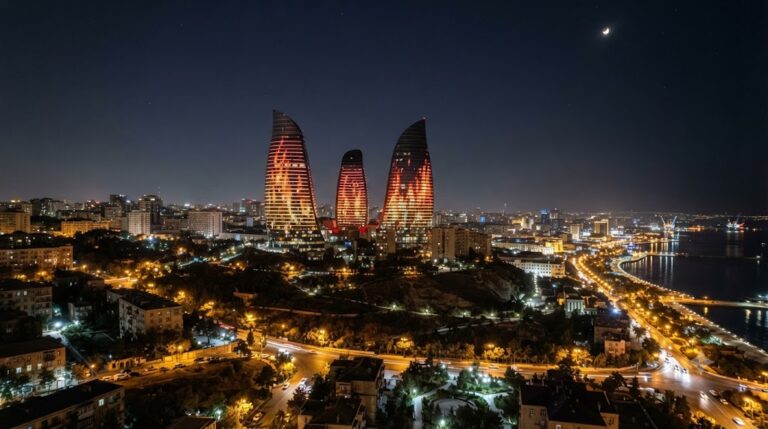 Azerbaijan Package from Chandigarh: Baku’s Two Completely Different Skylines